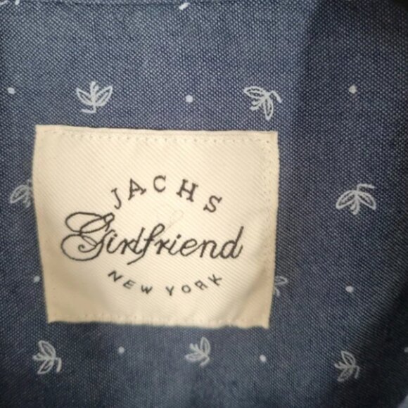 Jachs Girlfriend Womens shirt Size L Cozy Flannel snap up blue plaid (lot of 2) - Picture 3 of 7
